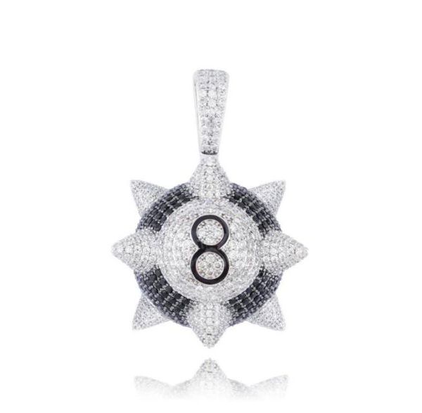 iced out trippieredd inspired spike 8ball billiard pendant necklace with rope chin tennis chain hip hop jewelry4207540, Silver
iced out trippieredd inspired spike 8ball billiard pendant necklace with rope chin tennis chain hip hop jewelry4207540, Silver
