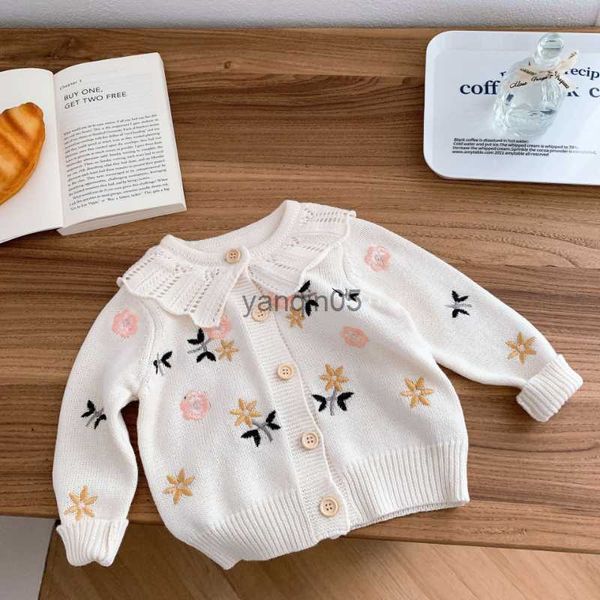 pullover girls' floral embroidered sweater baby girl ruffles collar knitwear kids soft loose knitted cardigan hkd230719, Blue
pullover girls' floral embroidered sweater baby girl ruffles collar knitwear kids soft loose knitted cardigan hkd230719, Blue