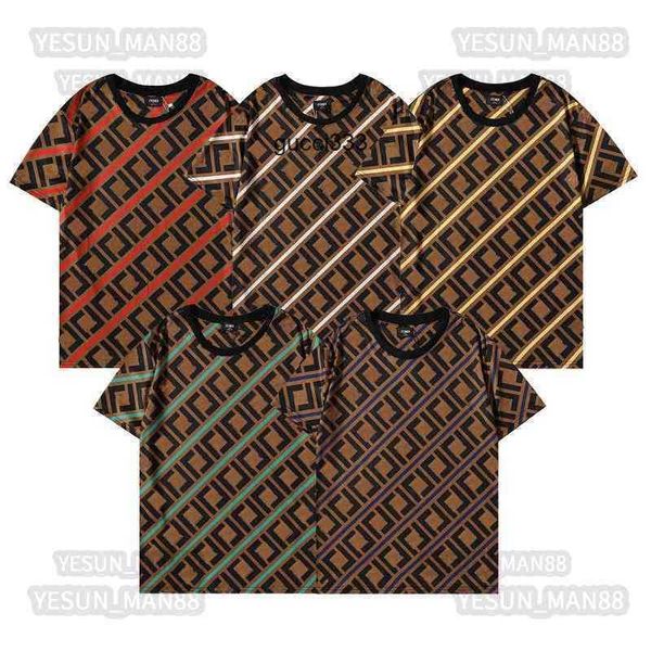 stripe couple fendyly printed and ff collar designer color matching luxury fashion mens classic womens summer loose round t shirt tee, White;black
stripe couple fendyly printed and ff collar designer color matching luxury fashion mens classic womens summer loose round t shirt tee, White;black