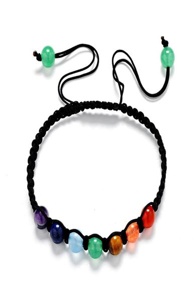 7 colorful natural stone beads crystal chakra bracelet for women braided rope bracelets reiki spiritual yoga8350909, Black
7 colorful natural stone beads crystal chakra bracelet for women braided rope bracelets reiki spiritual yoga8350909, Black