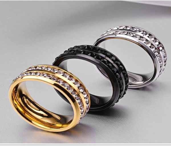 fashion 316l stainless steel jewelry 3 colors diamond rings two rows rhinestones titanium steel men039s wedding band mens rings5856471, Silver
fashion 316l stainless steel jewelry 3 colors diamond rings two rows rhinestones titanium steel men039s wedding band mens rings5856471, Silver