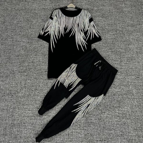 women s two piece pants cotton brand y2k set with diamond graphic black 2 set s outfits summer luxury clothe streetwear 230719, White
women s two piece pants cotton brand y2k set with diamond graphic black 2 set s outfits summer luxury clothe streetwear 230719, White
