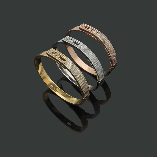 fashion hrems bracelets for sale jewelry three sliding diamond full bracelet women's half with gift box, Black
fashion hrems bracelets for sale jewelry three sliding diamond full bracelet women's half with gift box, Black