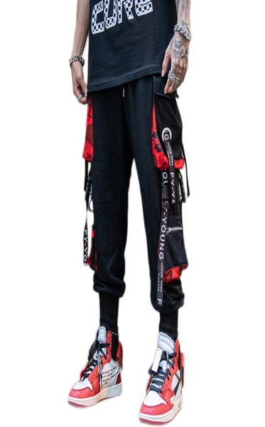 godlikeu hip hop joggers men letter ribbons cargo pants pockets tactical casual male trousers sweatpants sport streetwear4789289, Black
godlikeu hip hop joggers men letter ribbons cargo pants pockets tactical casual male trousers sweatpants sport streetwear4789289, Black