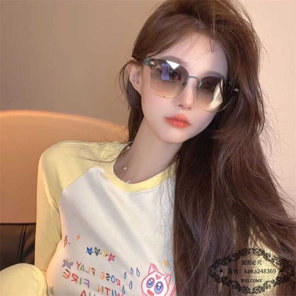 

Fashion top BB sunglasses letter b 23 models of Paris brand B cat's eye ins online red with plain for women BB0115S logo box