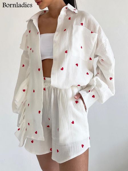 women s two piece pants bornladie spring summer 100 cotton shorts suit office lady long sleeve loose shirt 2 set s outfits 230718, White
women s two piece pants bornladie spring summer 100 cotton shorts suit office lady long sleeve loose shirt 2 set s outfits 230718, White