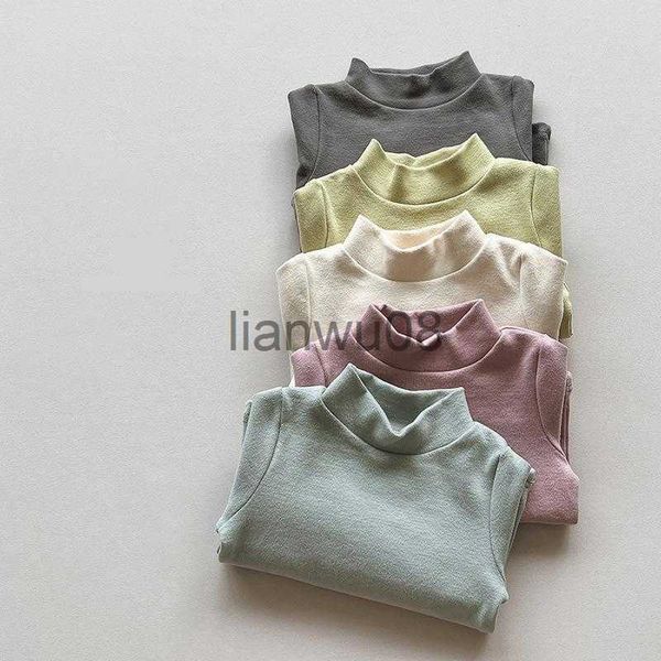 t-shirts 2023 new children long sleeve t shirts solid kids casual autumn winter warm baby bottoming shirts fashion boys shirts x0719, Blue 
t-shirts 2023 new children long sleeve t shirts solid kids casual autumn winter warm baby bottoming shirts fashion boys shirts x0719, Blue