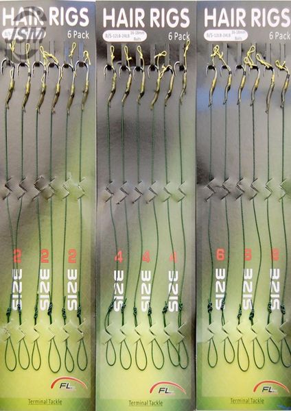 18pcs carp fishing hair rigs green coated thread loop 8340 high carbon steel hook boilies carp rigs carp fishing accessories9650526
18pcs carp fishing hair rigs green coated thread loop 8340 high carbon steel hook boilies carp rigs carp fishing accessories9650526