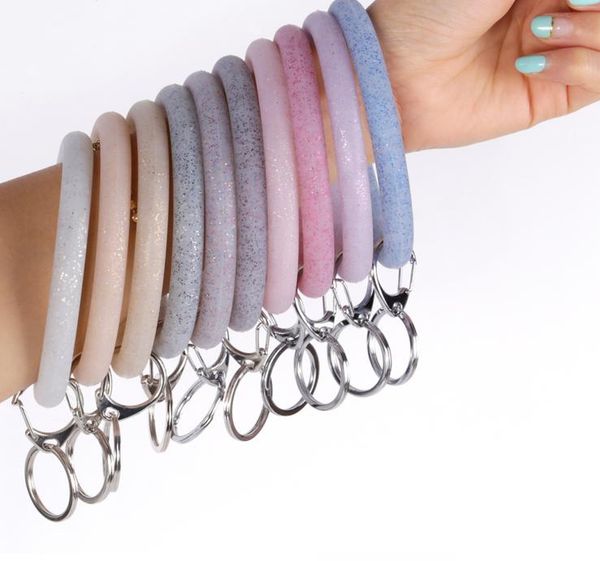 silicone wrist key ring fashion glitter bracelet sports keychain bracelets bangle round key rings large o cute keyring jewelry gga2094505, Red;brown
silicone wrist key ring fashion glitter bracelet sports keychain bracelets bangle round key rings large o cute keyring jewelry gga2094505, Red;brown