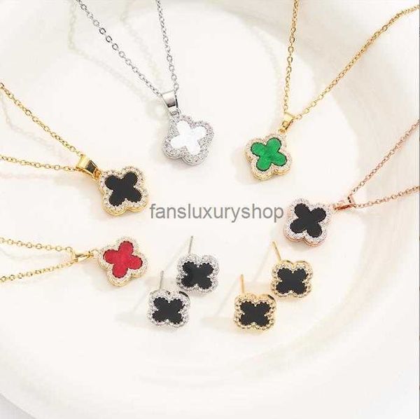 plated clover cleef necklaces 18k gold luxury designer necklace two-sided flowers four-leaf fashional pendant necklace wedding party jewelry, Silver 
plated clover cleef necklaces 18k gold luxury designer necklace two-sided flowers four-leaf fashional pendant necklace wedding party jewelry, Silver