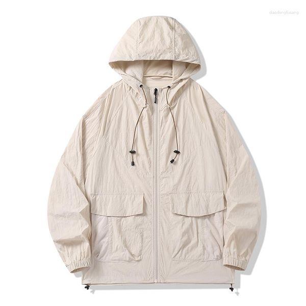 men's jackets summer sun protection clothing vintage thin jacket men fashion korean streetwear sunscreen outerwear male, Black;brown
men's jackets summer sun protection clothing vintage thin jacket men fashion korean streetwear sunscreen outerwear male, Black;brown