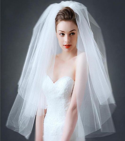double layers hand length veils custom made romantic wedding veils simple ruched bridal hair accessories veil 3961612, Black
double layers hand length veils custom made romantic wedding veils simple ruched bridal hair accessories veil 3961612, Black