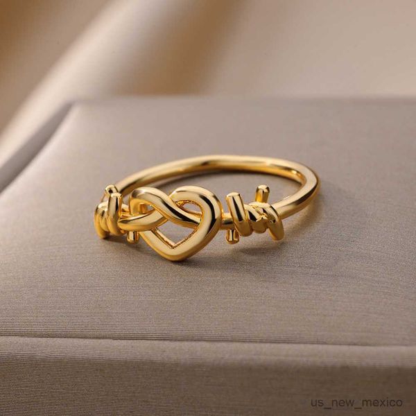 band rings twist heart rings for women new in design stainless steel ring vintage couple wedding jewerly accessories r230719, Silver
band rings twist heart rings for women new in design stainless steel ring vintage couple wedding jewerly accessories r230719, Silver