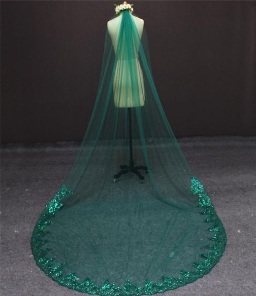2017 new 3 meters one layer lace at bottom green tulle wedding veil 3 m long bridal veils8952513, Black
2017 new 3 meters one layer lace at bottom green tulle wedding veil 3 m long bridal veils8952513, Black