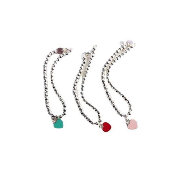 original seiko high edition s925 sterling silver tiffay classic enamel love pendant round bead bracelet female tl96, Black
original seiko high edition s925 sterling silver tiffay classic enamel love pendant round bead bracelet female tl96, Black