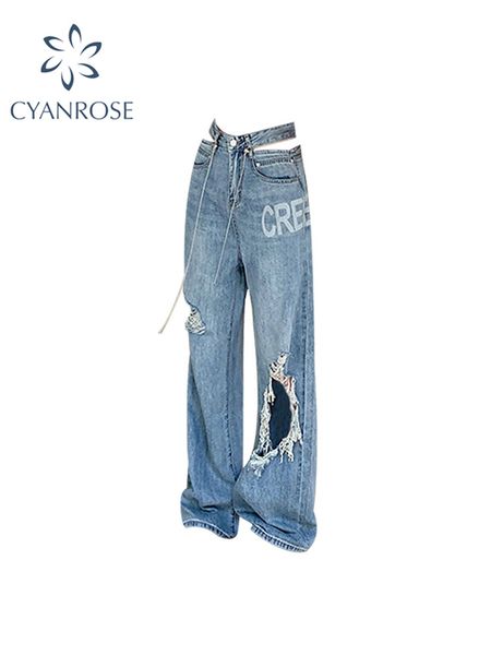 women s jeans ripped for women personality street trend old washed high waist retro hip hop couple loose pants harajuku y2k 230718, Blue
women s jeans ripped for women personality street trend old washed high waist retro hip hop couple loose pants harajuku y2k 230718, Blue