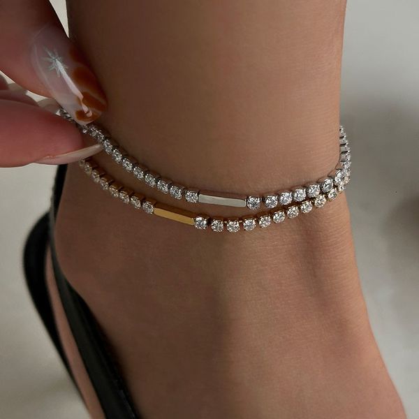 anklets women's tennis chain ankle stainless steel ankle daily minimal jewel summer exquisite elegant jewelry 230718, Red;blue
anklets women's tennis chain ankle stainless steel ankle daily minimal jewel summer exquisite elegant jewelry 230718, Red;blue