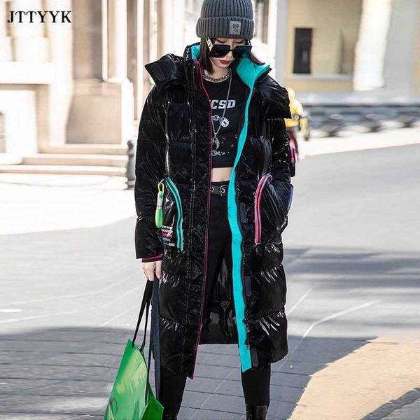 women's down parkas 2022 winter clothing waterproof coat women long 90% white duck down coat thick loose outerwear warm down jacket hoo, Black
women's down parkas 2022 winter clothing waterproof coat women long 90% white duck down coat thick loose outerwear warm down jacket hoo, Black