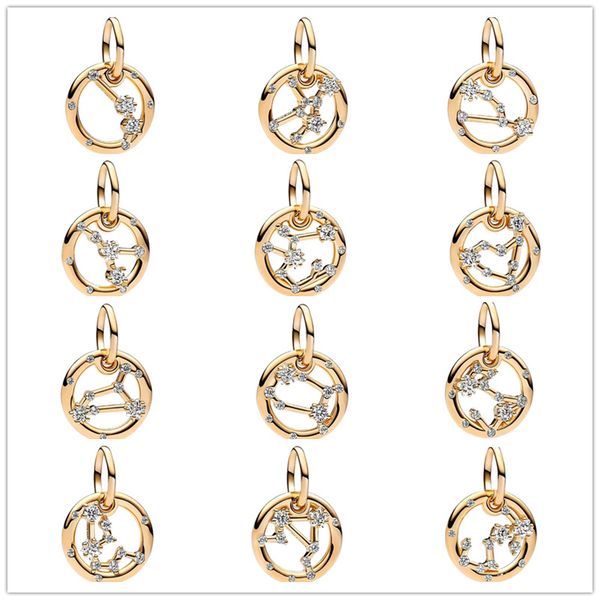 designer s925 silver charms gold colour 12 constellation pendant diy fit pandora bracelet necklace jewelry accessories, Bronze;silver
designer s925 silver charms gold colour 12 constellation pendant diy fit pandora bracelet necklace jewelry accessories, Bronze;silver