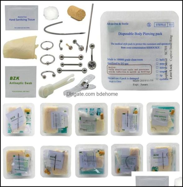 nose rings studs body jewelry disposable piercing kit medical sterile pack for ear nipple belly navel septum piercer tool hine3737467, Silver
nose rings studs body jewelry disposable piercing kit medical sterile pack for ear nipple belly navel septum piercer tool hine3737467, Silver