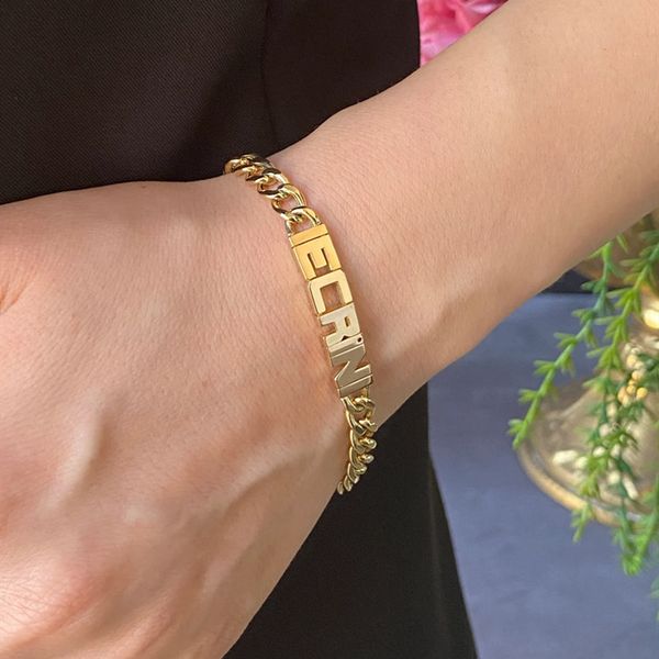 cuff stainless steel 5mm cuban chain custom name bracelets for women men handmade personalized nameplate bracelet femme charm jewelry 230718, White
cuff stainless steel 5mm cuban chain custom name bracelets for women men handmade personalized nameplate bracelet femme charm jewelry 230718, White