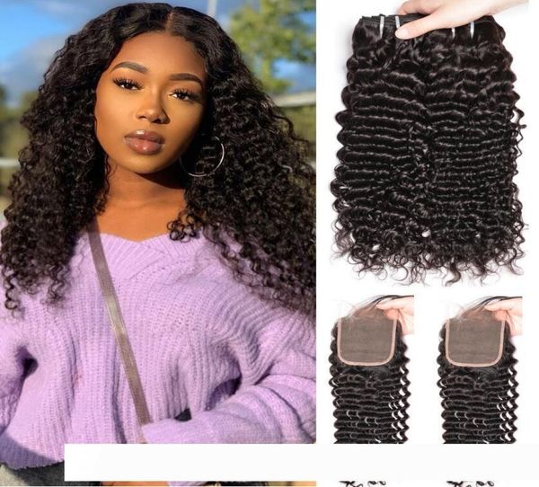 brazilian virgin hair curly wave pelucas with lace closure unprocessed raw deep wave human hair 3 bundles with2936990, Black;brown
brazilian virgin hair curly wave pelucas with lace closure unprocessed raw deep wave human hair 3 bundles with2936990, Black;brown