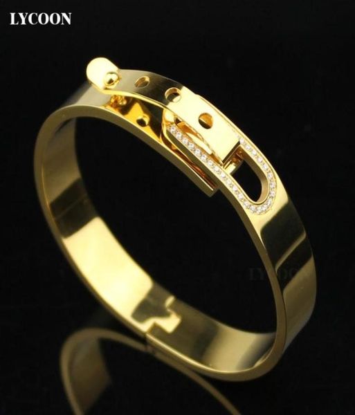 fashion women cuff shape special clasp bracelets bangle 316l stainless steel nails bangles bracelet yellow gold with cz3092352, Black
fashion women cuff shape special clasp bracelets bangle 316l stainless steel nails bangles bracelet yellow gold with cz3092352, Black