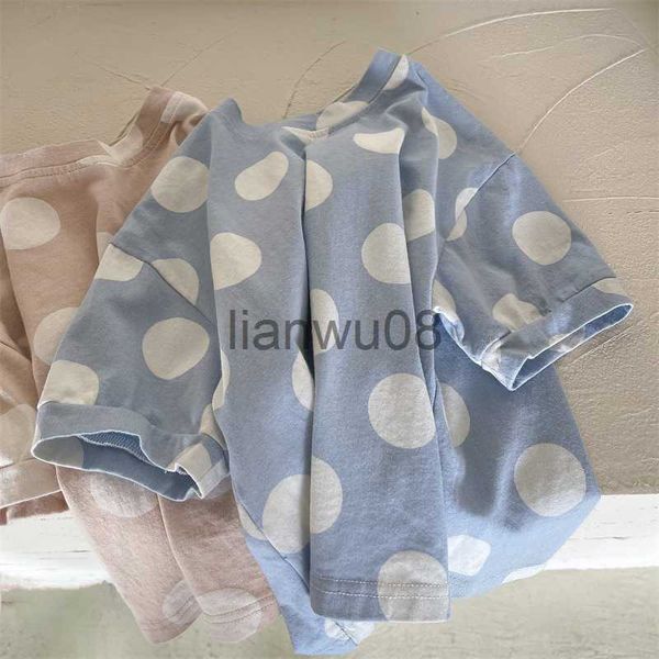 t-shirts deer jonmi 2022 summer children polka dots tshirts short sleeve loose korean style kids casual tees x0719, Blue
t-shirts deer jonmi 2022 summer children polka dots tshirts short sleeve loose korean style kids casual tees x0719, Blue