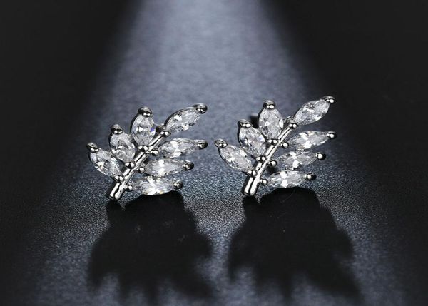 new leaf shaped stud earrings with marquise cut cz stone korean fashion style earing jewelery gift for women2900812, Golden;silver
new leaf shaped stud earrings with marquise cut cz stone korean fashion style earing jewelery gift for women2900812, Golden;silver