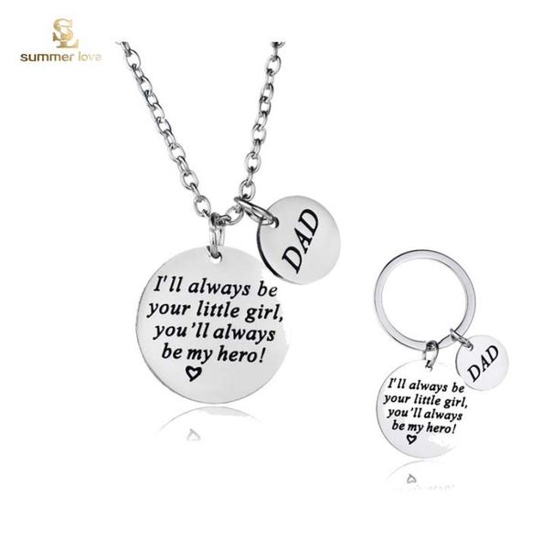 stainless steel dad i039ll always be your little girl keyring necklace for men daddy039s father039s day birthday jewelry 1652720, Silver
stainless steel dad i039ll always be your little girl keyring necklace for men daddy039s father039s day birthday jewelry 1652720, Silver