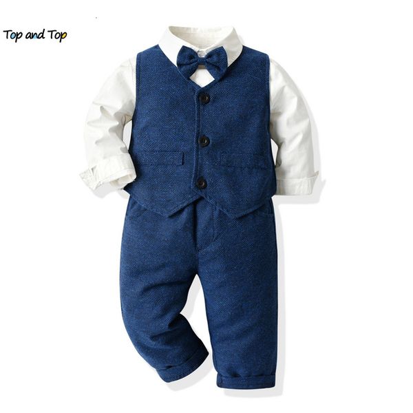 clothing sets and fashion toddler kids boy gentleman long sleeve formal suits children boys casual clothes 3pcs outfits 230718, White
clothing sets and fashion toddler kids boy gentleman long sleeve formal suits children boys casual clothes 3pcs outfits 230718, White