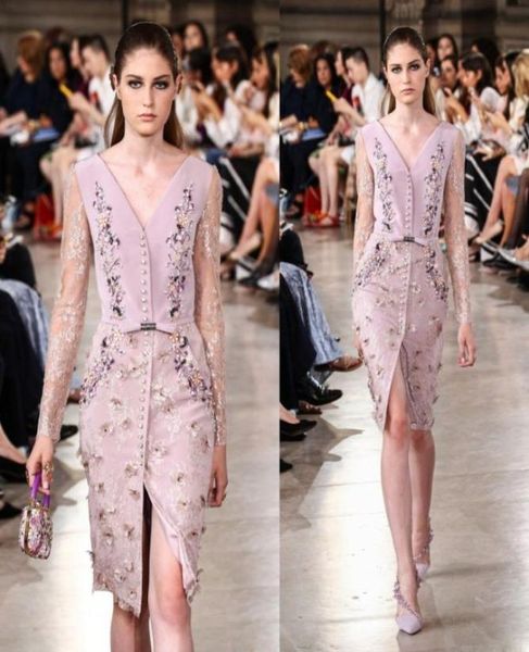 georges hobeika 2017 split evening dresses wear deep v neck knee length lace applique party gowns crystal long sleeve red carpet d6067542, Black;red
georges hobeika 2017 split evening dresses wear deep v neck knee length lace applique party gowns crystal long sleeve red carpet d6067542, Black;red