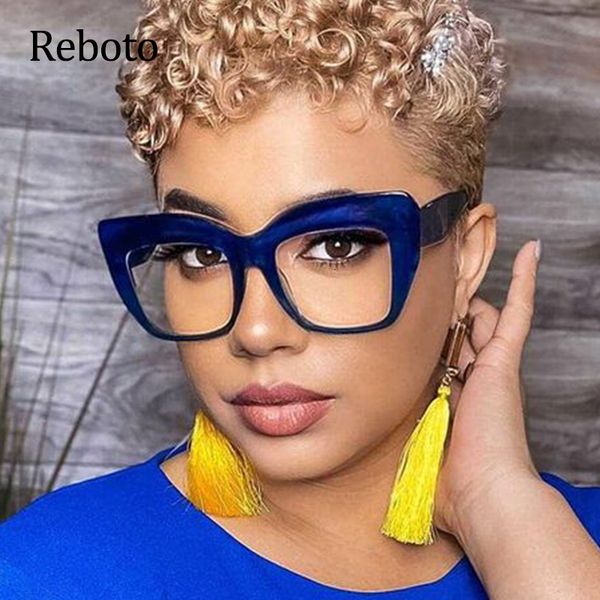 sunglasses glasses frame women oversized square vintage clear eyeglasses frames for luxury brand computer eyewear 230718, White;black
sunglasses glasses frame women oversized square vintage clear eyeglasses frames for luxury brand computer eyewear 230718, White;black