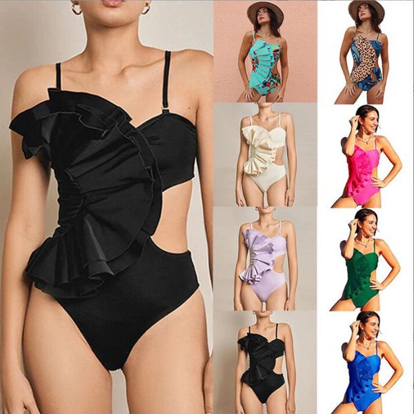 solid color one piece swimsuit plus size monokini women hollow out swimwear beachwear ruffle trim bathing suit lady bathers water sports bea
solid color one piece swimsuit plus size monokini women hollow out swimwear beachwear ruffle trim bathing suit lady bathers water sports bea