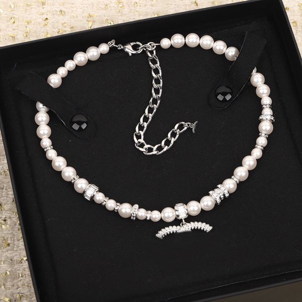pendant necklaces designer 18k gold plated diamond beads chain women girl valentine's mother's day jewerlry accessories, Silver
pendant necklaces designer 18k gold plated diamond beads chain women girl valentine's mother's day jewerlry accessories, Silver
