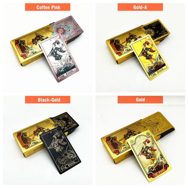 outdoor games activities 1 deck tarot cards plastic rider waite gold black waterproof durle divination with guide book l720 230718
outdoor games activities 1 deck tarot cards plastic rider waite gold black waterproof durle divination with guide book l720 230718