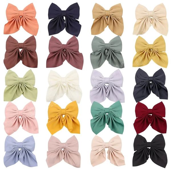 children solid color temperament bow knot hair clip hairpin for girls duckbill clip headwear kids summer hair accessories, Slivery;white
children solid color temperament bow knot hair clip hairpin for girls duckbill clip headwear kids summer hair accessories, Slivery;white