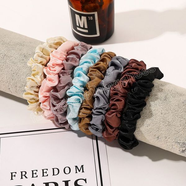 6cm satin hair scrunchies solid color elastic hair bands women girls vintage ponytail holder femme hair accessories, Slivery;white
6cm satin hair scrunchies solid color elastic hair bands women girls vintage ponytail holder femme hair accessories, Slivery;white