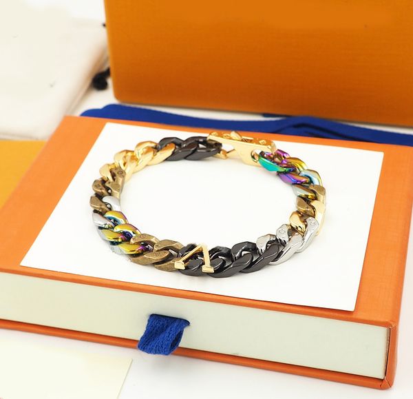 cuban chain titanium ice out chain mens designer bracelets tennis chain mixed color bracelet fashion classic, Black
cuban chain titanium ice out chain mens designer bracelets tennis chain mixed color bracelet fashion classic, Black