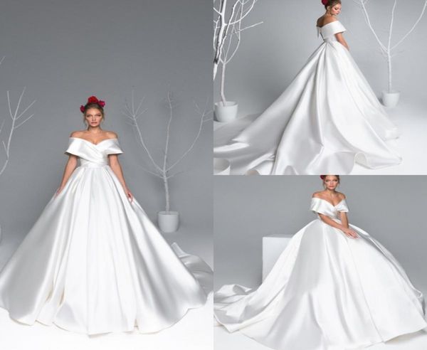 eva lendel 2020 satin wedding dresses abiti da sposa off the shoulder bridal gown a line country short sleeve wedding dress9007668, White
eva lendel 2020 satin wedding dresses abiti da sposa off the shoulder bridal gown a line country short sleeve wedding dress9007668, White