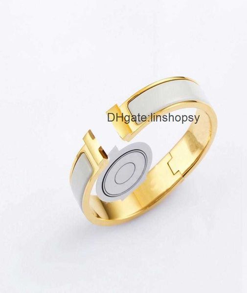 aher mas designer luxury brand enamel bracelet high version quality bangle h gold color bracelet for women gift jewelry colored enamel 8se3, Black
aher mas designer luxury brand enamel bracelet high version quality bangle h gold color bracelet for women gift jewelry colored enamel 8se3, Black