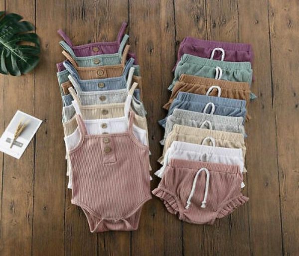 2pcs newborn baby girl boy clothes set cotton solid sleeveless camisole sleeveless bodysuit shorts ruffle outfits8782409, White
2pcs newborn baby girl boy clothes set cotton solid sleeveless camisole sleeveless bodysuit shorts ruffle outfits8782409, White