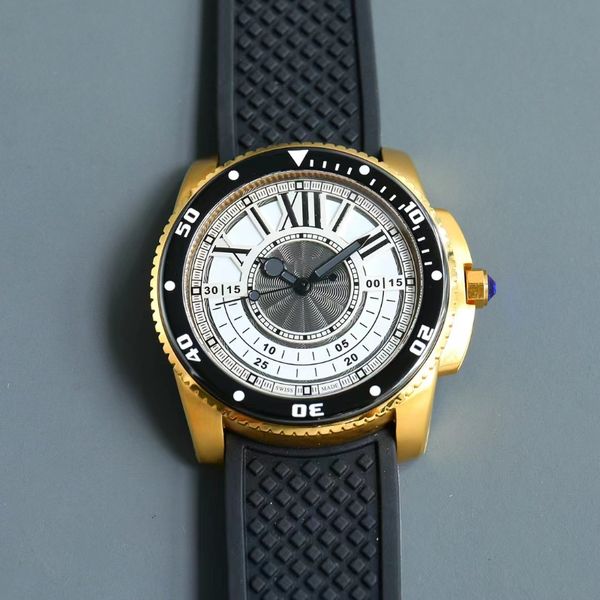 men's diving watch caliber automatic sport dual time zone sapphire mirror imported movement highlights the charm of men's high per, Slivery;brown
men's diving watch caliber automatic sport dual time zone sapphire mirror imported movement highlights the charm of men's high per, Slivery;brown