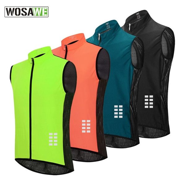 Image of Cycling Shirts Tops WOSAWE Cycling Vest Clothing Mountain Bike Bicycle Running Waterproof Breathable Clothing Riding Clothes Vest Sleeveless Top 230718