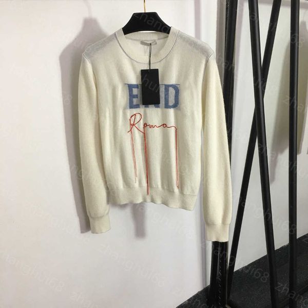23ss women sweater womens designer clothing logo letters 100% cashmere round neck long sleeve pullover sweater on the chest womens clothing, White;black
23ss women sweater womens designer clothing logo letters 100% cashmere round neck long sleeve pullover sweater on the chest womens clothing, White;black