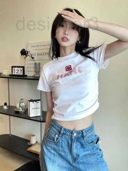 women's t-shirt designer 2023 summer new small fragrant print fashion comfortable shoulder pad pleated waist short round neck t-shirt r, White
women's t-shirt designer 2023 summer new small fragrant print fashion comfortable shoulder pad pleated waist short round neck t-shirt r, White