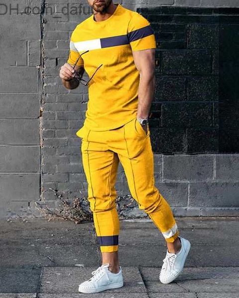 men's sleepwear men's trousers tracksuit 2-piece fashionable summer sportswear short sleeved t-shirt+trousers men's clothing, Black;brown
men's sleepwear men's trousers tracksuit 2-piece fashionable summer sportswear short sleeved t-shirt+trousers men's clothing, Black;brown