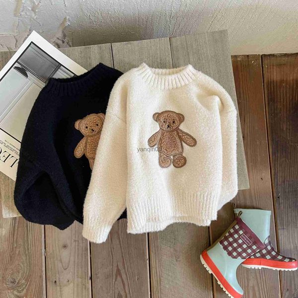 pullover korean embroidered bear sweater toddler knitted children's pullover sweaters 2022 autumn and winter girl clothes hkd230719, Blue
pullover korean embroidered bear sweater toddler knitted children's pullover sweaters 2022 autumn and winter girl clothes hkd230719, Blue