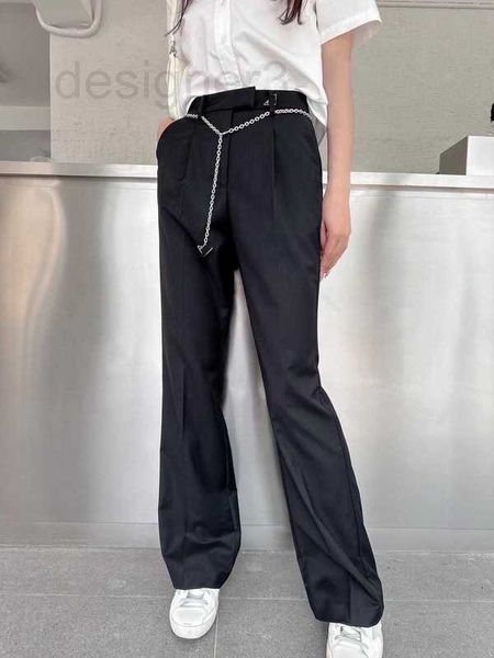 women's pants & capris designer triangle high waisted black women's casual pants with straight legs and wide legs, showing a slim, Black;white
women's pants & capris designer triangle high waisted black women's casual pants with straight legs and wide legs, showing a slim, Black;white