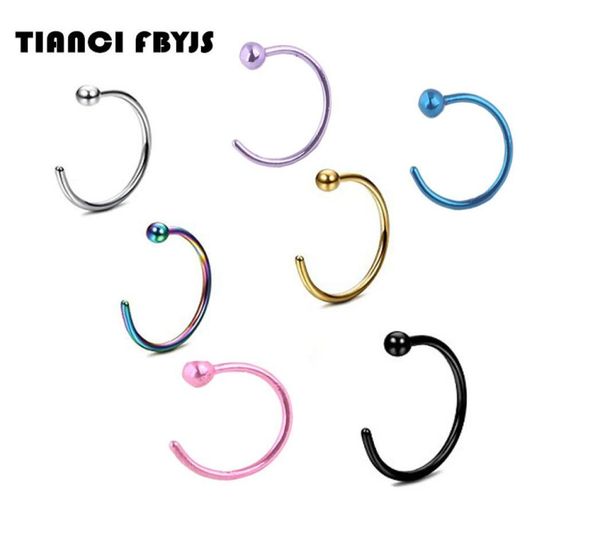 nose ring piercing nose hoop body jewelry 20g 08825mm gold silver nariz piercing plated titanium tragus ear5879671, Black
nose ring piercing nose hoop body jewelry 20g 08825mm gold silver nariz piercing plated titanium tragus ear5879671, Black